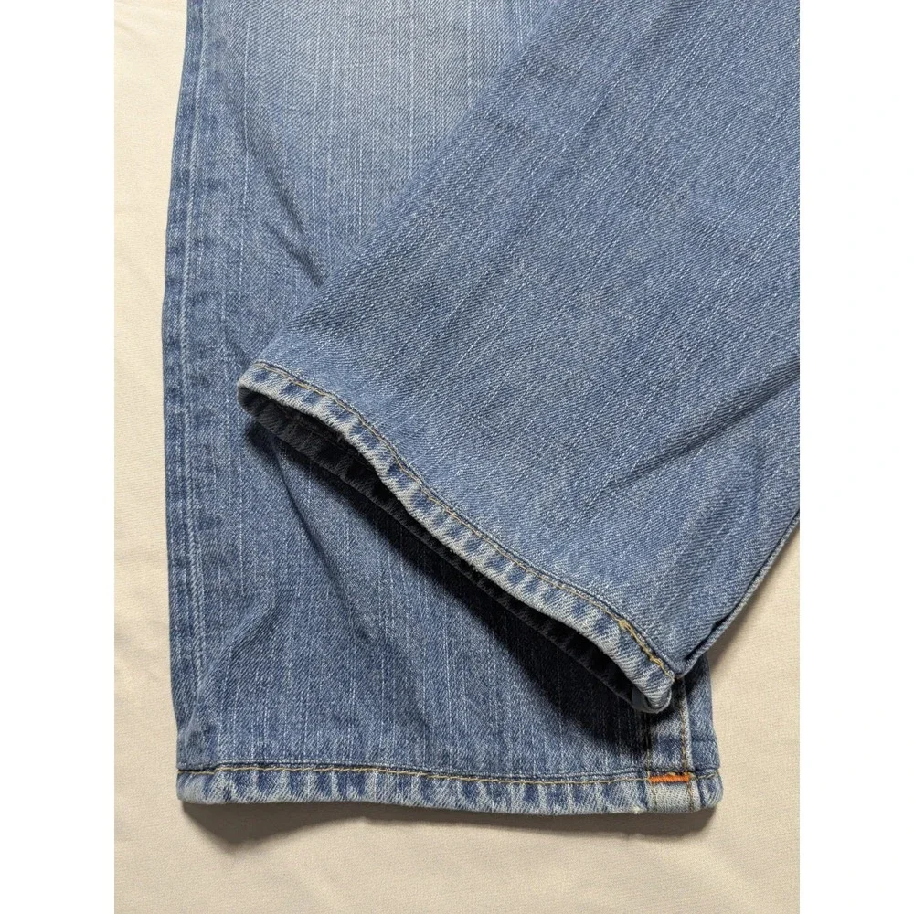TRUE RELIGION BOBBY BAGGY Men 30 (Seat 34) Distressed Blue Jeans Made In USA‎